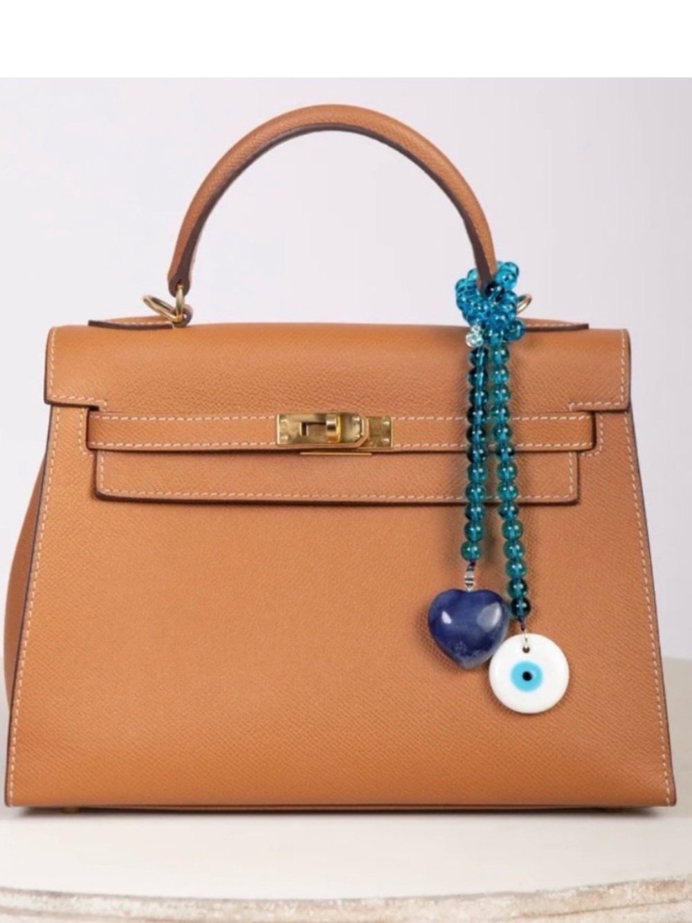 Mayamar Evil Eye Blue Bead Purse Charm